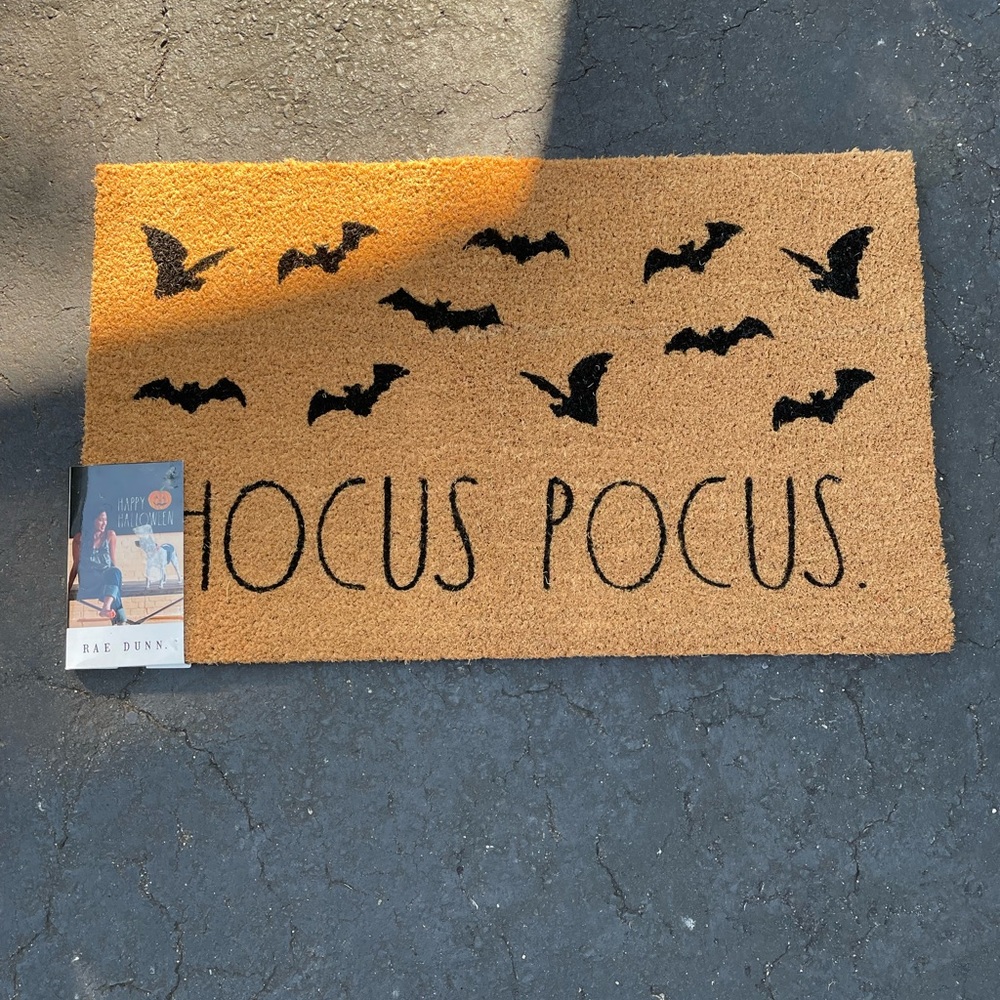 Rae Dunn Halloween hocus pocus 18x30 doormat
